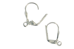 dormeuse à anneaux argent - Boucles d'oreilles - 10doigts.fr