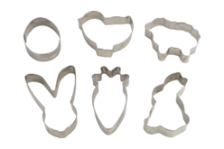 Emporte pièces métal Pâques - Emporte-pièces créatifs pour enfants - 10doigts.fr