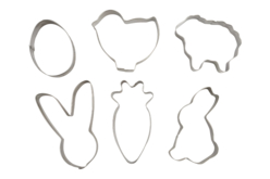 Emporte pièces Pâques en métal - Emporte-pièces créatifs pour enfants - 10doigts.fr - 2