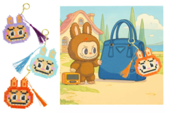 Crea un llavero de abalorios de plancha Labubu - Llaveros - 10doigts.fr