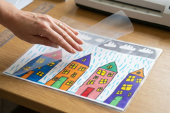 feuilles à plastifier - Accessoires créatifs de bureau - 10doigts.fr - 2