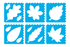 feuilles d'arbre - Pochoirs nature - 10doigts.fr