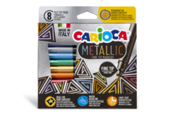 feutres carioca métallisés - Feutres pointes fines - 10doigts.fr