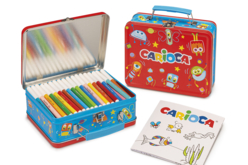 rotuladores de colores para niños Carioca - Feutres pointes moyennes : l'outil polyvalent pour le dessin et l'école - 10doigts.fr