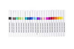 Feutres multi supports - 24 couleurs ultra opaques - Marqueurs peinture - 10doigts.fr