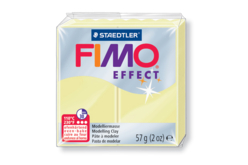 Fimo Effect 57gr - jaune pastel - N° 105 - Pâte Fimo à l'unité : composez votre palette sur-mesure - 10doigts.fr
