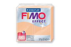 Fimo Effect 57gr - orange pastel - N° 405 - Pâtes Fimo Effect : donnez une dimension magique à vos modelages - 10doigts.fr