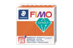 Fimo effect métal - orange 41 - Pâtes Fimo Effect : donnez une dimension magique à vos modelages - 10doigts.fr