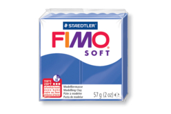 Fimo Soft 57gr - bleu brillant - N° 33 - Pâtes Fimo Soft : le modelage facile pour toutes vos créations - 10doigts.fr