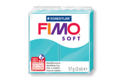 Fimo Soft 57gr - menthe - N° 39 - Pâtes Fimo Soft : le modelage facile pour toutes vos créations - 10doigts.fr