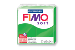 Fimo Soft 57gr - vert tropique - N° 53 - Pâtes Fimo Soft : le modelage facile pour toutes vos créations - 10doigts.fr