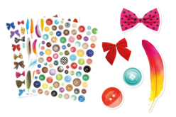 gommettes accessoires - Gommettes réalistes pour enfants : l’éveil par l’image - 10doigts.fr