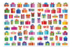 Gommettes cadeaux de Noel - Gommettes de Noël : autocollants et stickers créatifs pour enfants - 10doigts.fr - 2