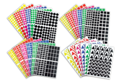 gommettes géométriques - Gommettes formes assorties : un univers pour créer sans limite - 10doigts.fr