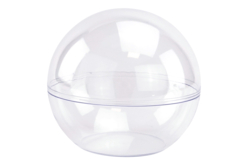 grande boule en plastique transparent - Boule à neige, Cloche - 10doigts.fr