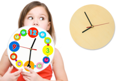 Reloj redondo de madera - Relojes para fabricar – 10doigts.fr
