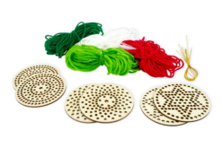 Mandala Christmas Balls to Weave - 6 Pieces - 2 - DIY Christmas Ornaments - 10doigts.com - DIY Christmas Ornaments - 10doigts.fr