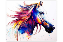 Kit diamond painting, cheval, 40x50 cm - Diamond Painting : Kit complet - 10doigts.fr