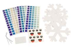 Kit de copos holográficos para colgar - el material - Kits creativos de Navidad para los niños - 10doigts.fr