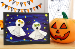 Les petits fantômes volants - Déco Noël étoiles - 10doigts.fr - 2