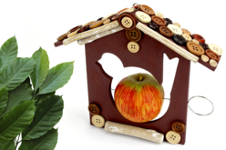 Mangeoire pour oiseaux - Nichoirs, mangeoires en bois - 10doigts.fr - 2