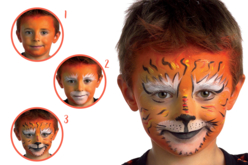 maquillage tigre - Maquillage créatif pour enfants - 10doigts.fr - 2
