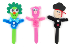 marionnettes bois - Objets bois pour la cuisine - 10doigts.fr - 2