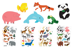 maxi kit de gommettes animaux - Des gommettes animaux pour créer et apprendre dès la maternelle - 10doigts.fr - 2