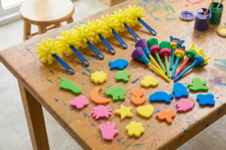 Mega set of painting accessories - 34 pieces - 2 - Foam Stamps, Sponges - 10doigts.com - Foam Stamps, Sponges - 10doigts.fr