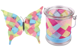 Mélange de 5000 cuadrados de papel de seda, 8 colores y 3 tamaños assortis - Papers Vernis-colaje - 10doigts.fr