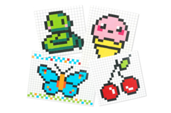 MOSAIQUES GOMMETTE PIXEL - Creative Sticker Kits - 10doigts.fr