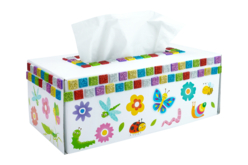 mosaïques pailletées caja de pañuelos - Pegatinas Mosaico - 10doigts.fr