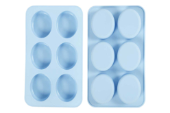 Moule en silicone - 6 formes ovales - Moules et accessoires savon - 10doigts.fr