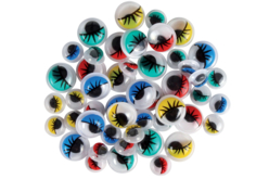 oeil mobile coloré - Yeux mobiles - 10doigts.fr