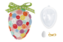 Oeuf plastique à suspendre - Plastique Transparent - 10doigts.fr