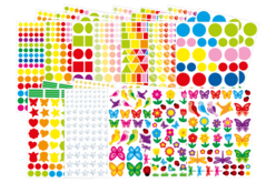 PACK MAXI GOMMETTES 2026 - Gommettes formes assorties : un univers pour créer sans limite - 10doigts.fr