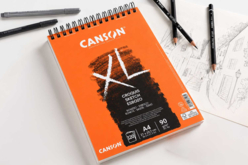 Papier Canson XL Croquis se traduce como papel Canson XL para bocetos o croquis. Es un papel de calidad para dibujo y artes plásticas, especialmente indicado para realizar bocetos rápidos o dibujos  - Papel de dibujo - 10doigts.fr