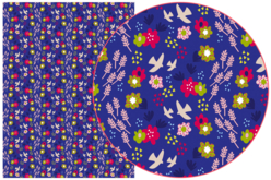 papier decopatch bleu oiseaux - Papiers Décopatch - 10doigts.fr