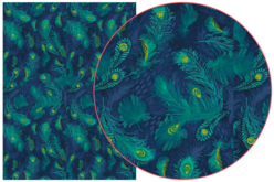 papier plumes paon - Papiers Décopatch - 10doigts.fr