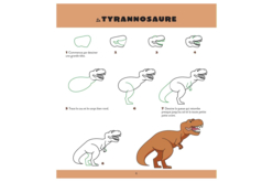 pas à pas dessins dinosaures - Livres de coloriage et dessins - 10doigts.fr - 2