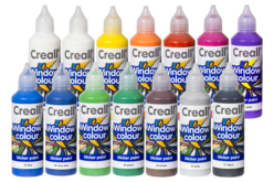 Peinture repositionnable - 14 couleurs  - Peinture pour fenêtres Window Color - 10doigts.fr