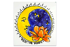 pintura en vidrio luna - Pintura vidrio y loza - 10doigts.fr