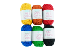 Mini ovillos Caline - 6 colores básicos - Fils à tricoter et laines : donnez vie à vos envies créatives - 10doigts.fr