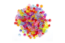 perles toupies transparentes - Perles Acrylique - 10doigts.fr