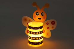 photophore abeille - Kits créatifs en Papier - 10doigts.fr - 2