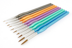 pinceles de precisión baratos - Pinceles de pelo sintético - 10doigts.fr