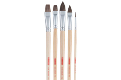 Pinceles de pelo de buey, mango largo - Pinceles y brochas para pintura acrílica - 10doigts.fr