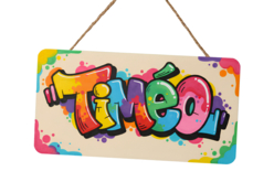 plaque de porte en bois feutres acryliques - Marqueurs peinture - 10doigts.fr - 2