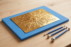 metal work plate for embossing - Repoussé Metal - 10doigts.fr