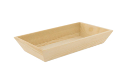 Plateau bords inclinés 22 x 13 x 4  cm - Plateaux en bois - 10doigts.fr